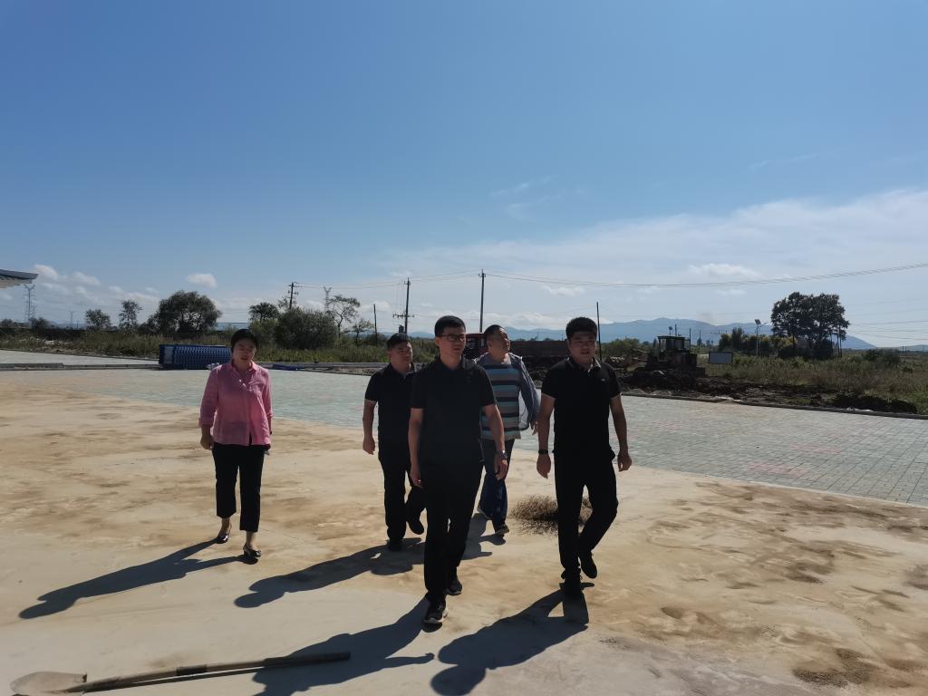 李原福一行在二道泡村调研